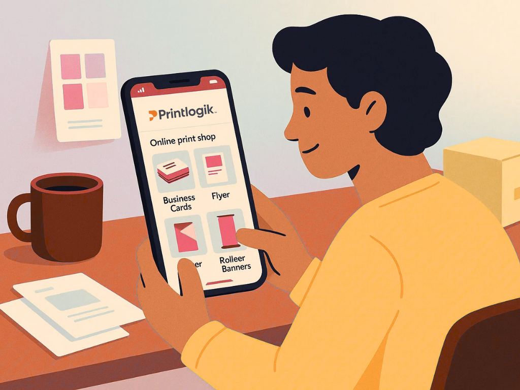 Person browsing ecommerce platform on phone
