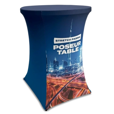 Stretch Fabric Poseur Table - Hero