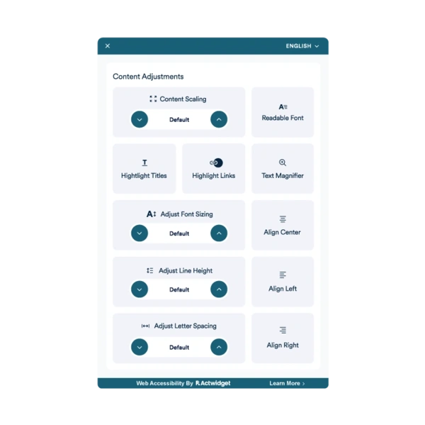  Actwidget - Content - Adjustments