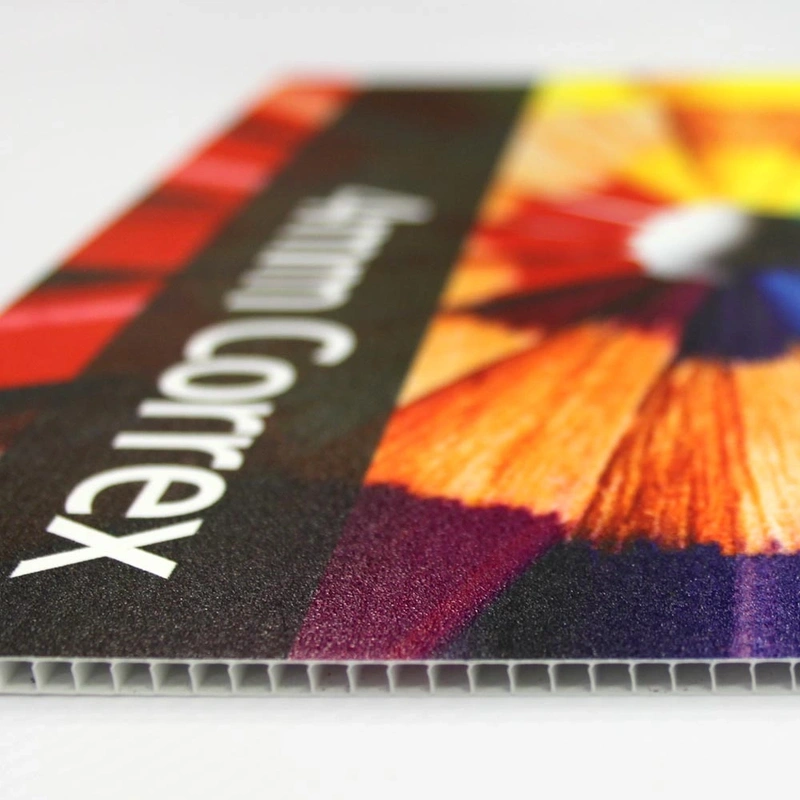 Printed fluted board signs