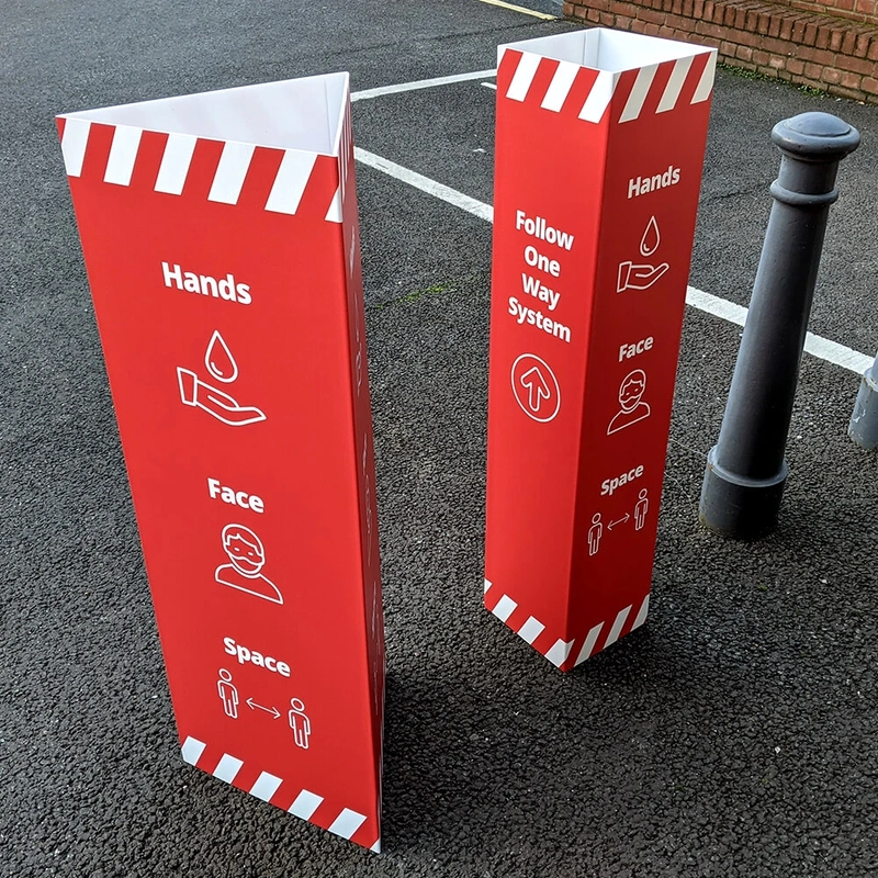 Printed bollard covers