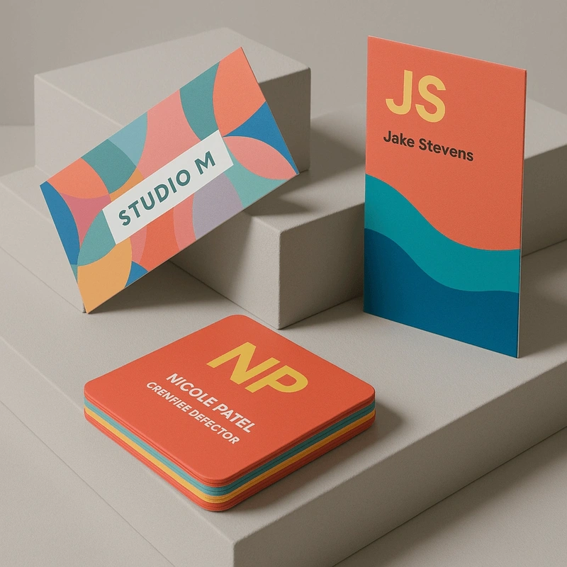 Printed business cards