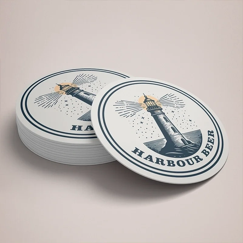 Printed beer mats